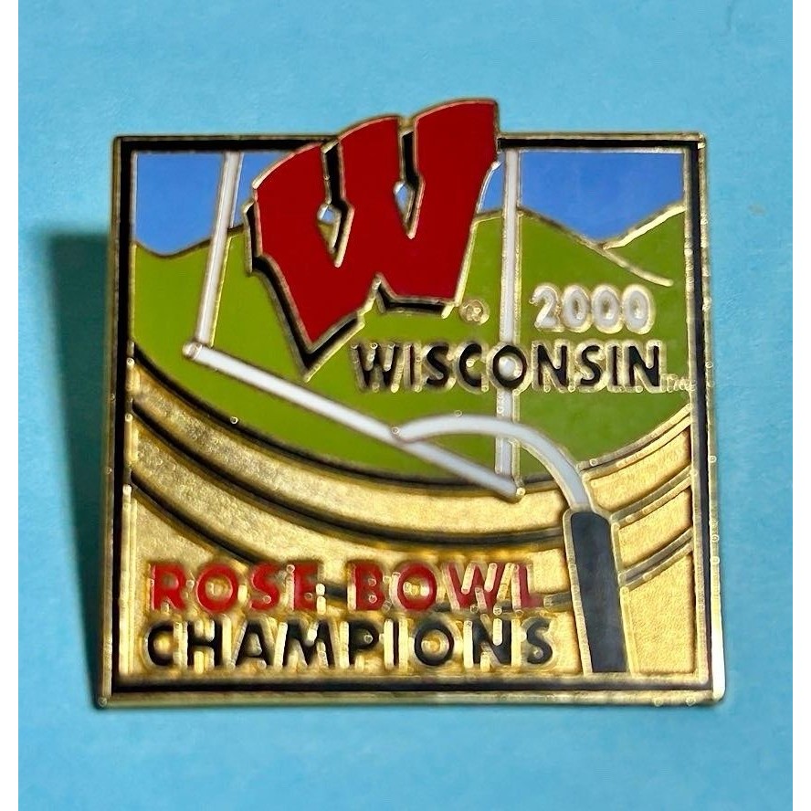 2000 Wisconsin Badgers Rose Bowl Champions Ncaa Logo Pin 2000 Wisconsin Badgers Rose Bowl Champions Ncaa Logo Pin